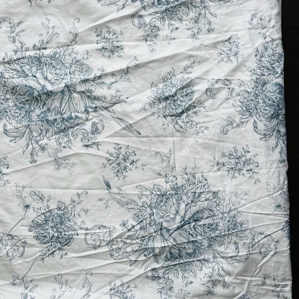 Melange Home 400 Thread Ct French Toile 3-pc King Duvet Set Cotton Shabby Chic